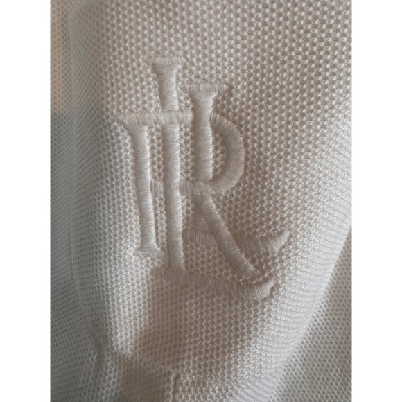 Lauren Ralph Lauren Womens White Cotton Pique Crest Blazer Jacket Medium - Picture 4 of 6